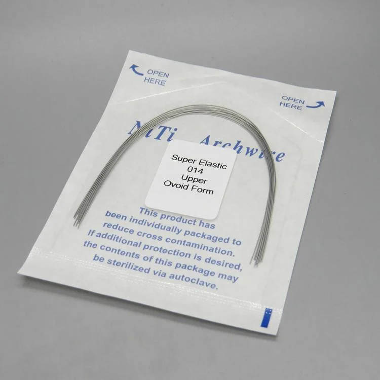 SJ Dental Orthodontic Super Elastic Memory NITI Round Arch Wire Stainless Steel Orthodontics Archwires