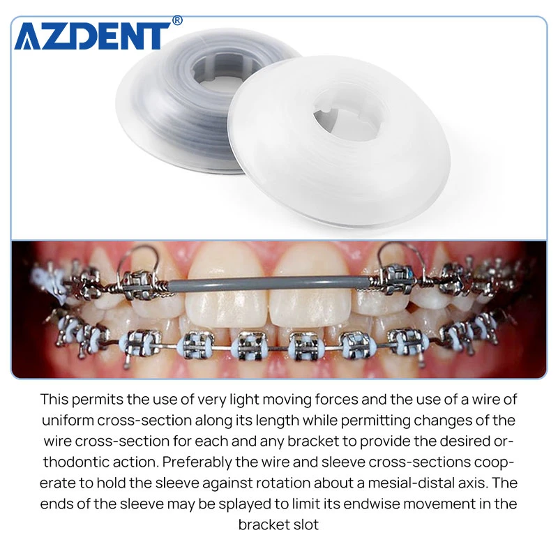 Azdent Dental Arch Wire Orthodontic Elastic Archwire Sleeve Tubing